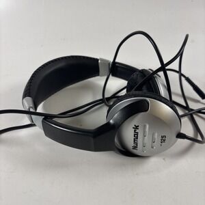 Numark HF125 DJ Headphones Black Silver Stereo On-Ear 3.5mm Jack Monitor Headset